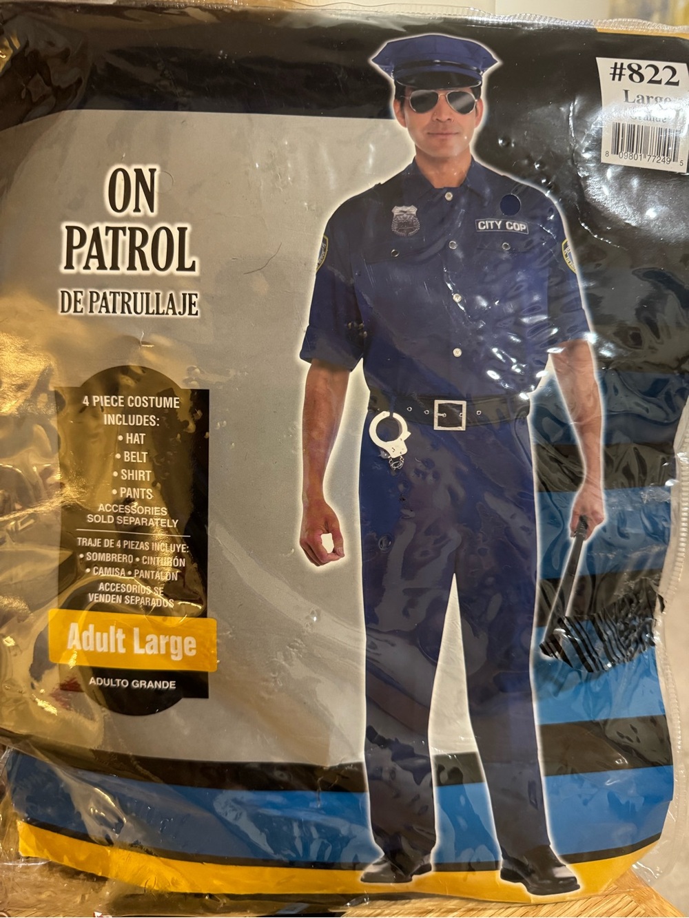 Spirit Men's Navy Blue 'On Patrol' Costume Pants